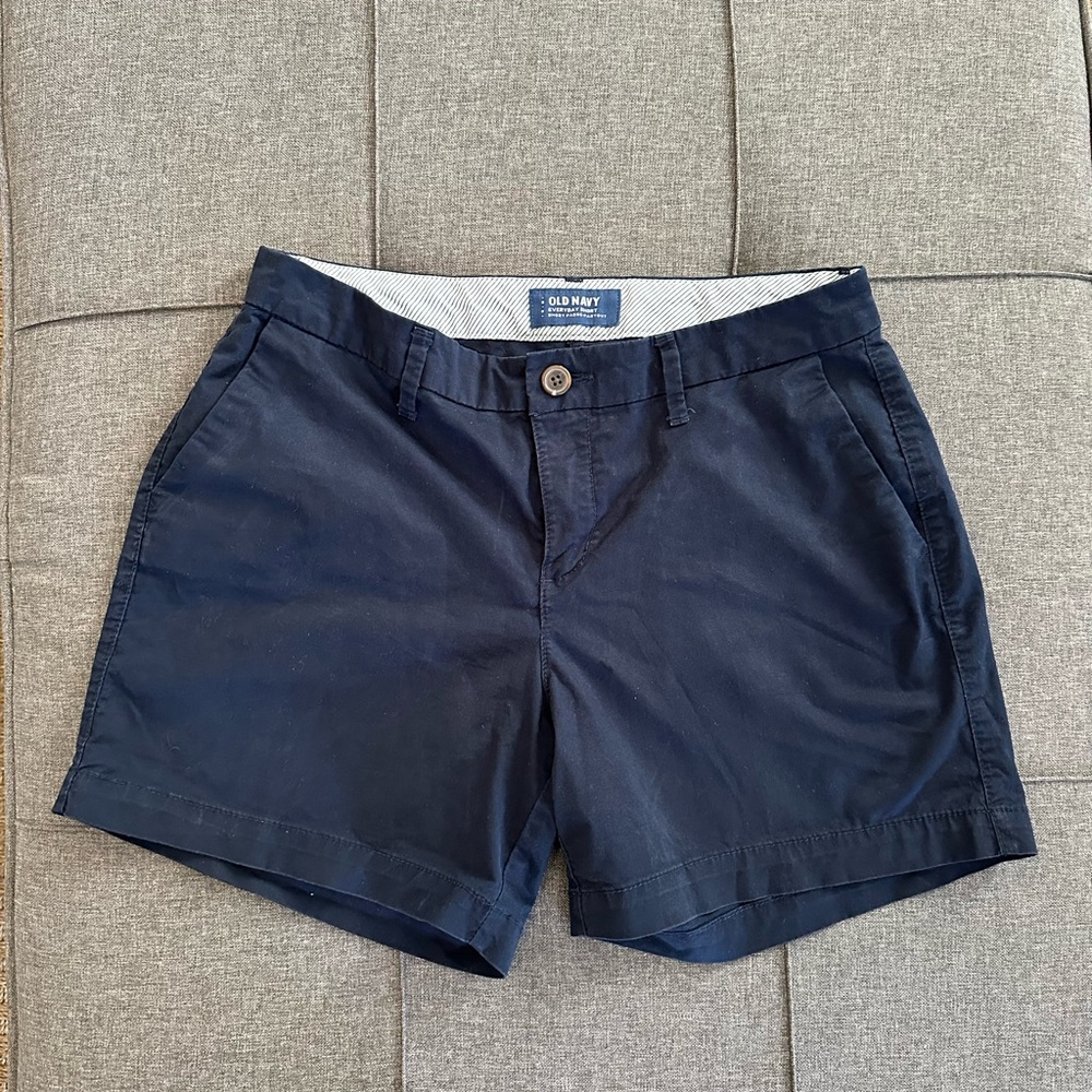 Old Navy Men's Dark Blue Flat Front Shorts